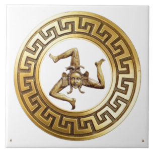 Sicilia Trinacria Wall Tile