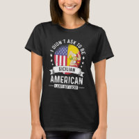 Sicilian American Patriot Grown Humor Flag