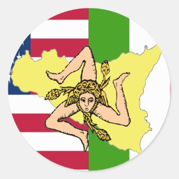 Sicilian American Sticker by stradavarius at Zazzle