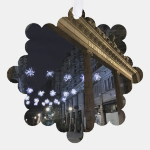 Sicilian Avenue Holborn London UK Christmas Photo Ornament Card