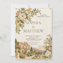 Sicilian Baroque | Cream & Antique Gold Wedding