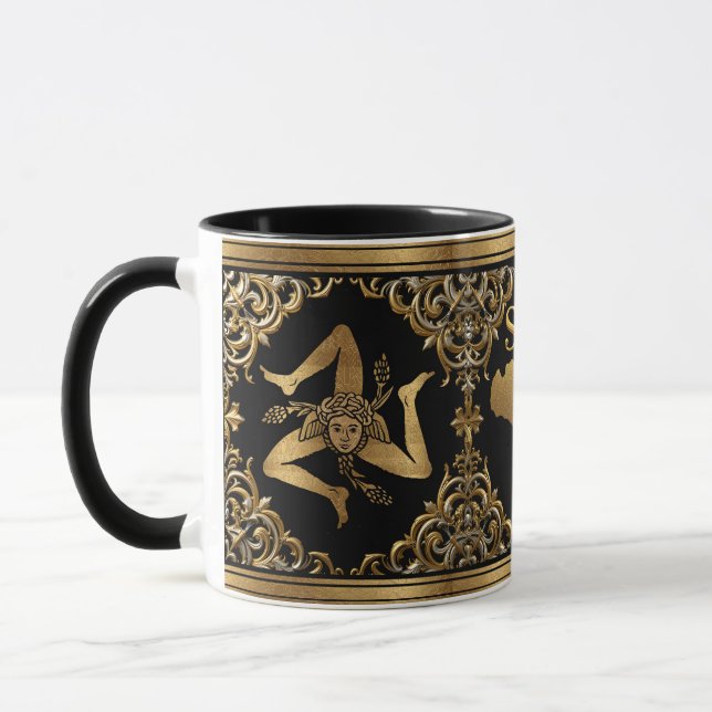 Sicilian Baroque Trinacria Design Mug (Left)