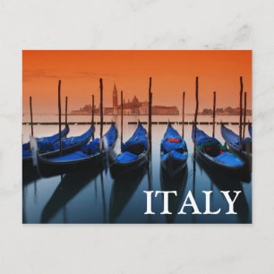 Sicilian Boats Italy Postcard