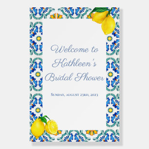 Sicilian Bridal Shower Welcome Sign