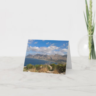 Sicilian coast card. Blank for your own message. Card
