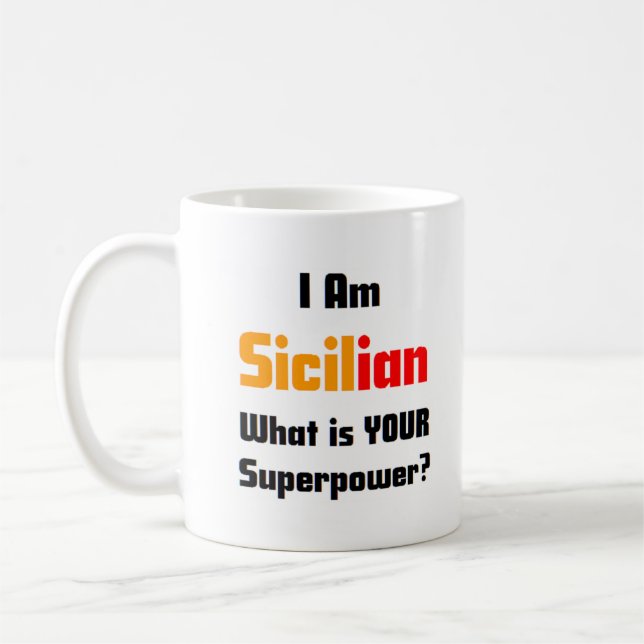 sicilian coffee mug (Left)