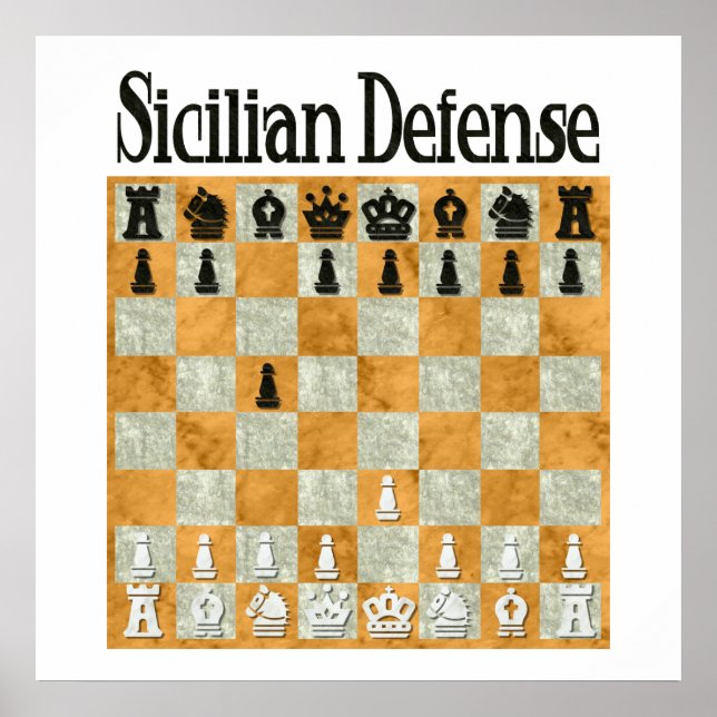 Sicilian Defense Poster (Front)