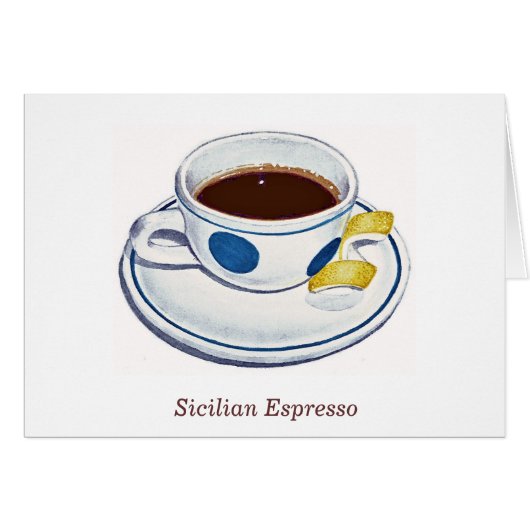 Sicilian Espresso Cards (Front Horizontal)