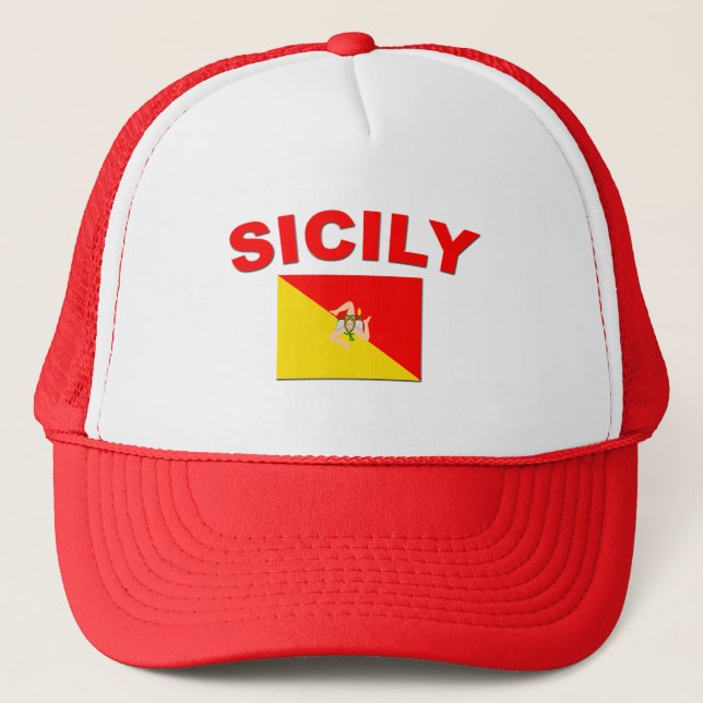 Sicilian Flag 1 Trucker Hat (Front)
