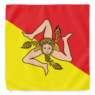 Sicilian Flag Bandana, fashion, sports, Sicily Bandana