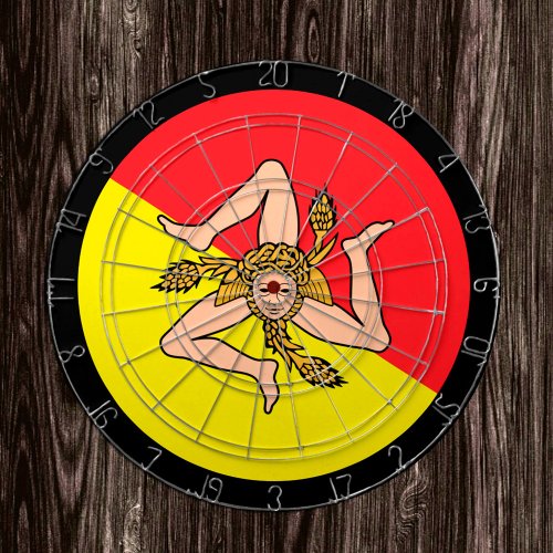 Sicilian Flag Dartboard  Sicily  game board