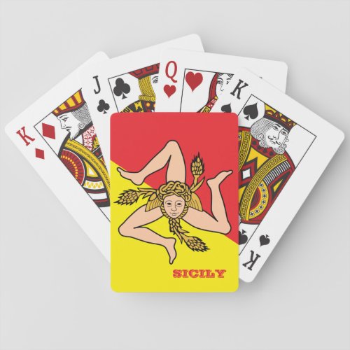 Sicilian Flag Games Sicily Playing Cards