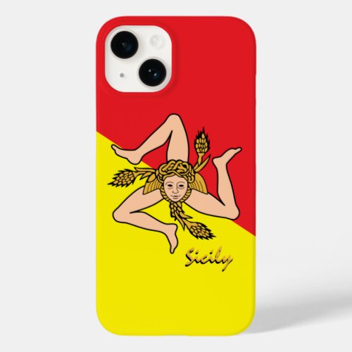 Sicilian Flag patriotic Sicily fashion  sports Case_Mate iPhone 14 Case
