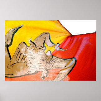 Sicilian Flag Poster