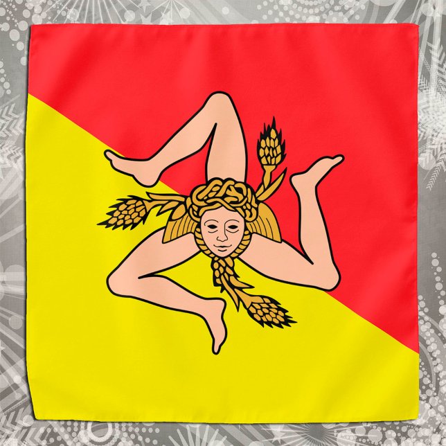 Sicilian Flag & Sicily fashion bandana /sports fan (Creator Uploaded)