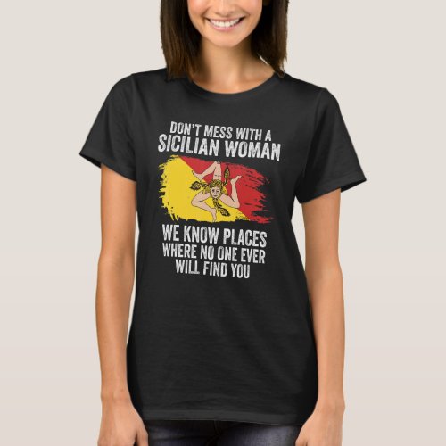 Sicilian Flag Sicily T_Shirt