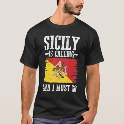 Sicilian Flag Sicily T_Shirt