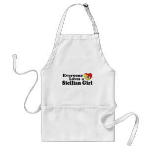 Sicilian Girl Adult Apron