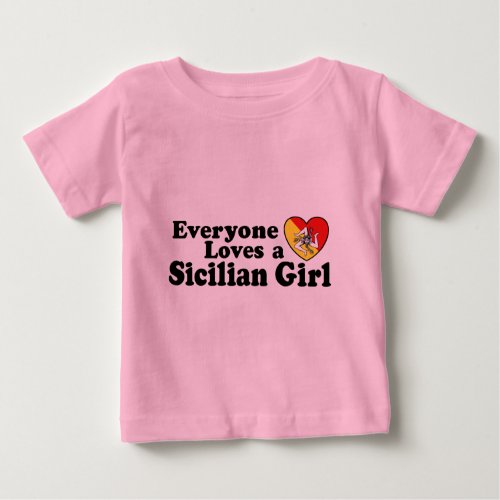 Sicilian Girl Baby T_Shirt