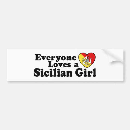 Sicilian Girl Bumper Sticker