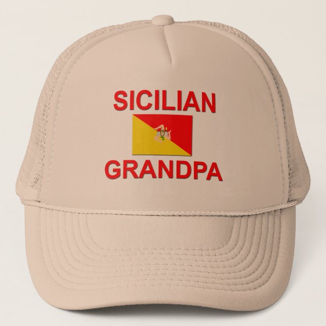 Sicilian Grandpa Trucker Hat (Front)