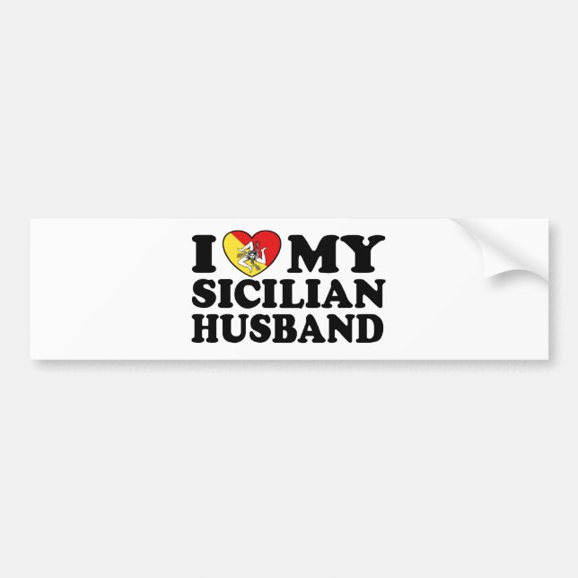 Sicilian Husband Bumper Sticker (Front)