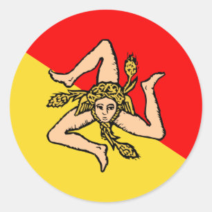 Sicilian, Italy Classic Round Sticker