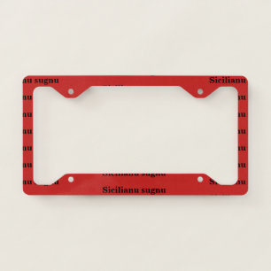 Sicilian Language License Frame