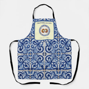 Sicilian Majolica Tile Chef Apron Arancini