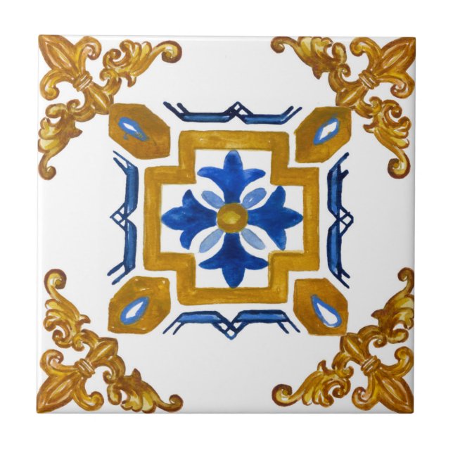 Sicilian, majolica, tiles    (Front)