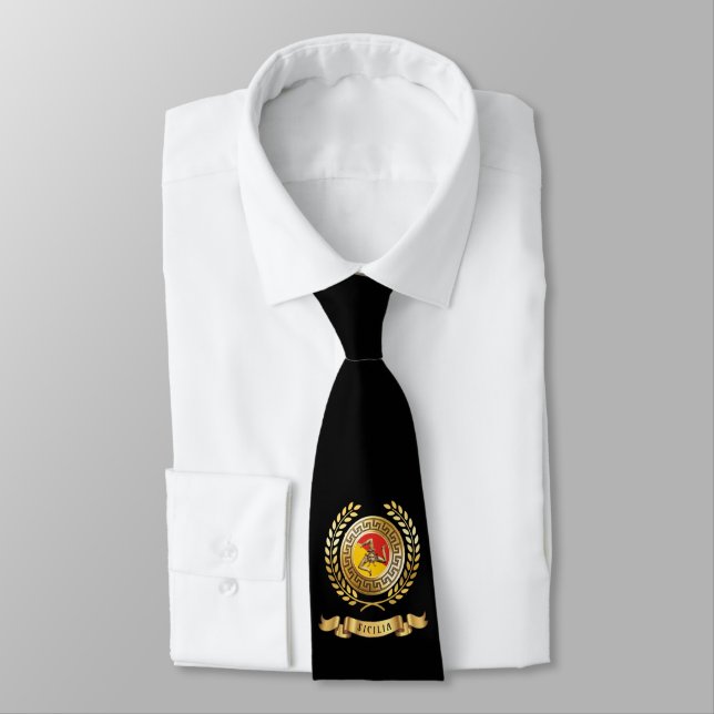 Sicilian Patriotic Neck Tie (Tied)