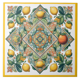 Sicilian pattern  ceramic tile