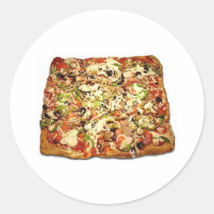 SICILIAN PIZZA PIE CLASSIC ROUND STICKER