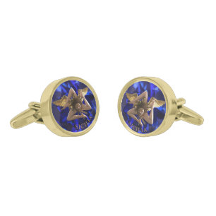 Sicilian Sapphire Trinacria  Cufflinks