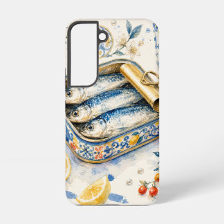 Sicilian Sardine Watercolor Art Samsung Galaxy S22 Case