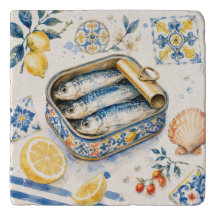 Sicilian Sardine Watercolor Art