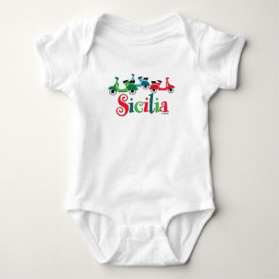 Sicilian Scooter Trio Baby One-piece Bodysuit