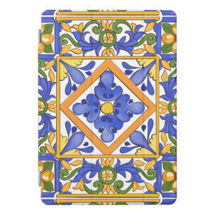 Sicilian style,majolica,summer,colourful pattern   iPad pro cover