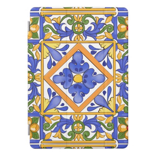 Sicilian stylemajolicasummercolourful pattern   iPad pro cover