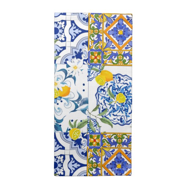 Sicilian style,summer art       cloth napkin (Half Fold)