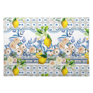 Sicilian style,summer art Cloth Placemat