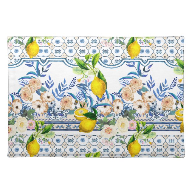  Sicilian style,summer art      Cloth Placemat (Front)