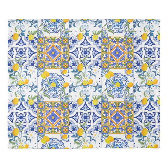 Sicilian style,summer art  duvet cover (Front)