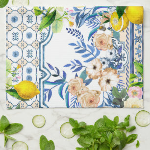 Sicilian style,summer art Kitchen Towel
