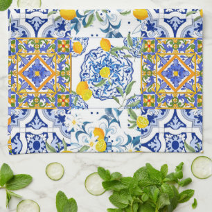 Sicilian style,summer art kitchen towel