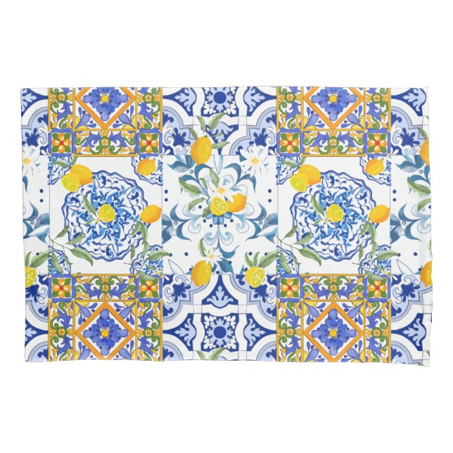 Sicilian style,summer art   pillow case (Front)