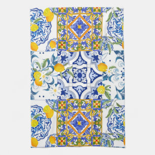 Sicilian,summer,citrus kitchen towel