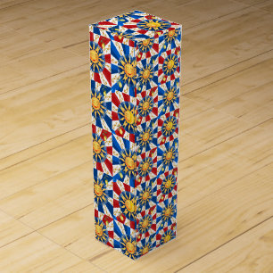 Sicilian sun, majolica,lemon, wine box