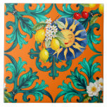 Sicilian sun,summer,lemon,mosaic,blue, ceramic tile<br><div class="desc">Summer, sun, vibrant , Mediterranean tiles</div>