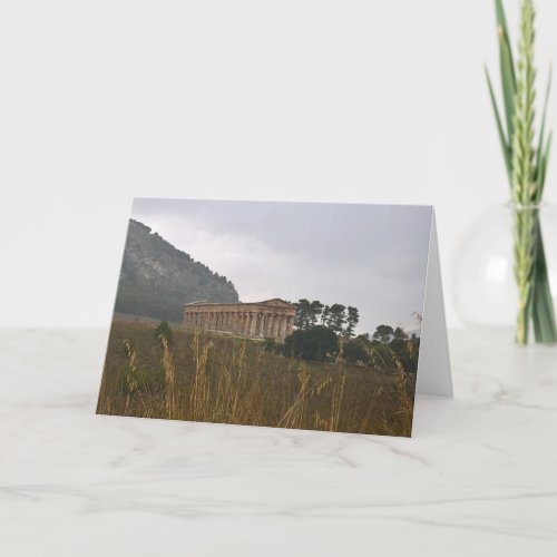 Sicilian temple card Blank for your own message Card